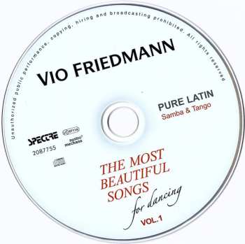 CD Vio Friedmann: The Most Beautiful Songs For Dancing Pure Latin Vol. 1