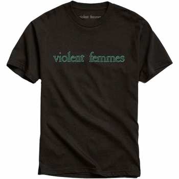 Merch Violent Femmes: Póló Green Vintage Logo Violent Femmes