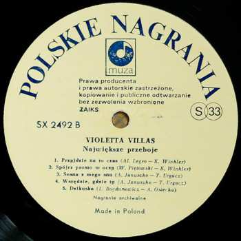 LP Violetta Villas: Największe Przeboje