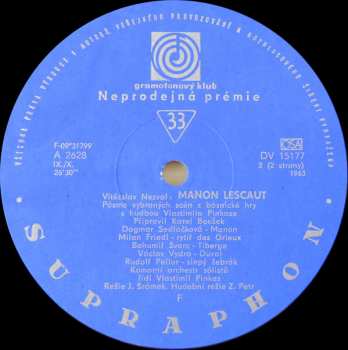 LP Vítězslav Nezval: Manon Lescaut