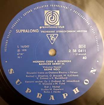 Dobozkészlet/2EP Vítězslav Nezval: Moderní České A Slovenské Básnické Sbírky III.