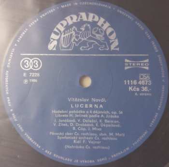 2LP/Dobozkészlet Prague Radio Symphony Orchestra: Lucerna = The Lantern, Opera In 4 Acts