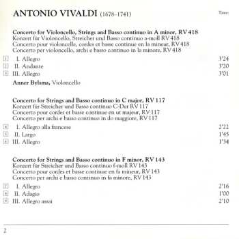 CD Antonio Vivaldi: Concertos For Strings