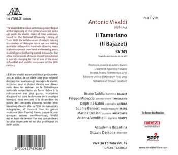3CD/Dobozkészlet Antonio Vivaldi: Il Tamerlano