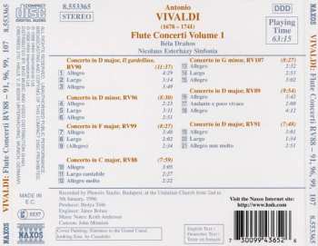 CD Antonio Vivaldi: Flute Concerti Volume 1