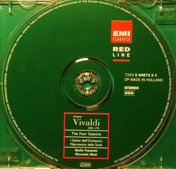 CD Antonio Vivaldi: The Four Seasons