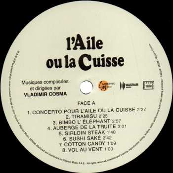 LP Vladimir Cosma: L'aile Ou La Cuisse