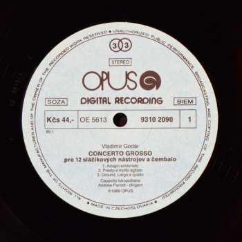LP Vladimír Godár: Concerto Grosso / Partita