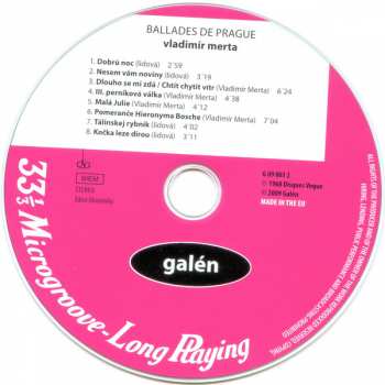 CD Vladimír Merta: Ballades De Prague