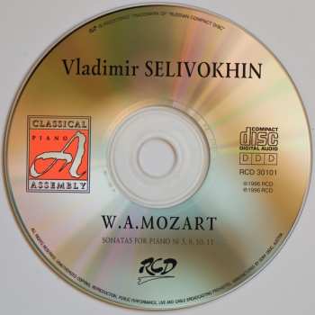 CD Wolfgang Amadeus Mozart: Sonatas For Piano № 5, 8, 10, 11