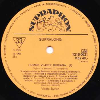 2LP Vlasta Burian: Humor Vlasty Buriana 1