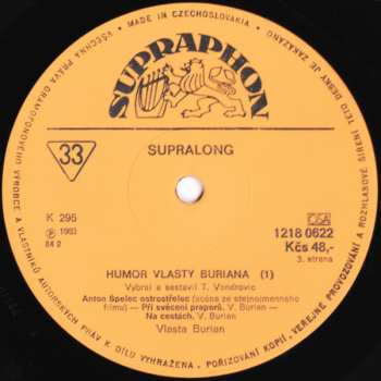 2LP Vlasta Burian: Humor Vlasty Buriana 1