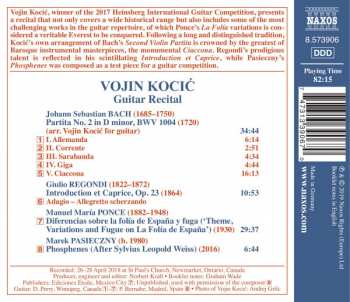 CD Johann Sebastian Bach: Guitar Recital