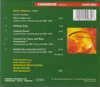 CD Daniel Harding: Concerto For Piano And Wind Instruments / This Is How It Is / Leaping Dance / Walking Song / Untitled