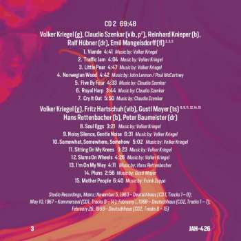 2CD Volker Kriegel: Mainz Studio Recordings1963-1969