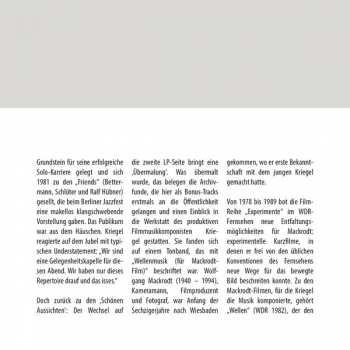 CD Volker Kriegel: Schöne Aussichten