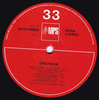 LP Volker Kriegel: Spectrum