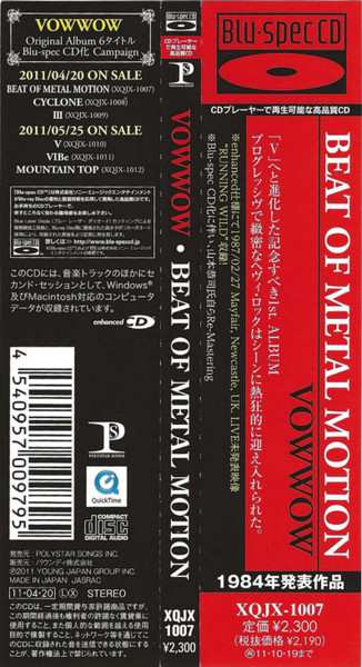 CD Vow Wow: Beat Of A Metal Motion