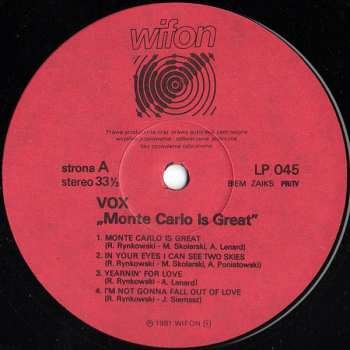 LP VOX: Monte Carlo Is Great