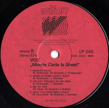 LP VOX: Monte Carlo Is Great