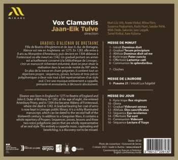 CD Vox Clamantis: Graduel D'Aliénor De Bretagne
