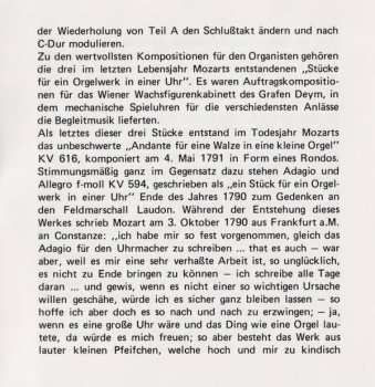 CD Wolfgang Amadeus Mozart: Orgelwerke