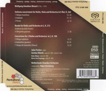 SACD Wolfgang Amadeus Mozart: Sinfonia Concertante For Violin, Viola And Orchestra In E Flat, K. 364 - Rondo For Violin And Orchestra In C, K. 373 - Concertone For 2 Violins And Orchestra In C, K. 190