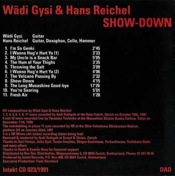 CD Hans Reichel: Show-Down In Zürich And Tokyo