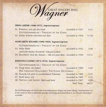 10CD/Dobozkészlet Richard Wagner: Great Singers Sing