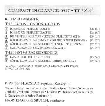 CD Richard Wagner: The Legendary 1947/1956 London Records - Lohengrin, Die Meistersinger Von Nürnberg, Götterdämmerung, Parsifal