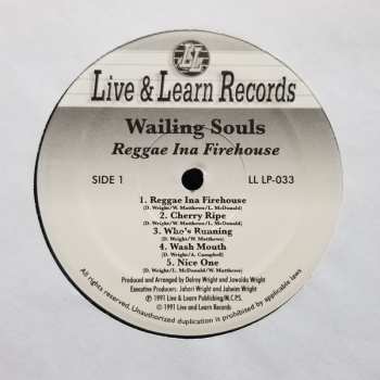 LP Wailing Souls: Reggae Ina Firehouse