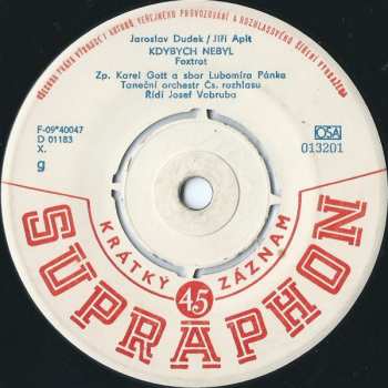 SP Karel Gott: Divoký Koně / Kdybych Nebyl