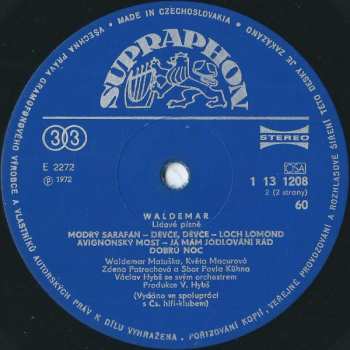 LP Waldemar Matuška: Lidové Písně