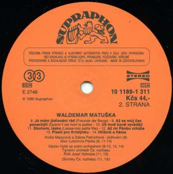 LP Waldemar Matuška: Waldemar Matuška