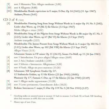 4CD/Dobozkészlet Walter Gieseking: Konzertmitschnitte U. Rundfunkaufnahmen / Public Performances And Broadcasts (From The Collection Of Deutsches Rundfunkarchiv)