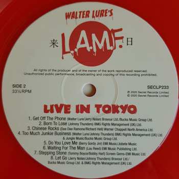 LP Walter Lure: Walter Lure's L.A.M.F. (Live In Tokyo)