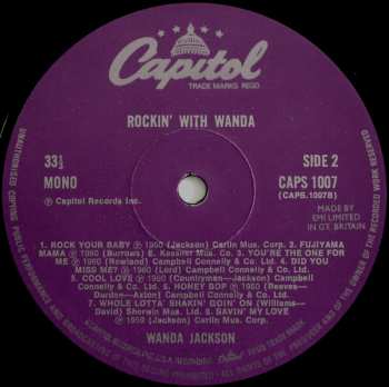 LP Wanda Jackson: Rockin' With Wanda