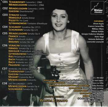 8CD/Dobozkészlet Wanda Luzzato: The Art Of Violin 2 - 1955-1979 Unreleased Recordings LTD