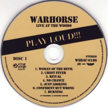2CD Warhorse: Live At Woods 