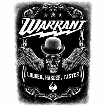 Merch Warrant: Hátfelvarró Louder Harder Faster