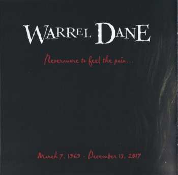 CD Warrel Dane: Praises To The War Machine CLR