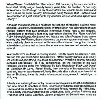 CD Warren Smith: Call Of The Wild