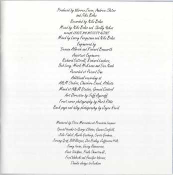 CD Warren Zevon: Sentimental Hygiene