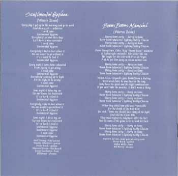 CD Warren Zevon: Sentimental Hygiene