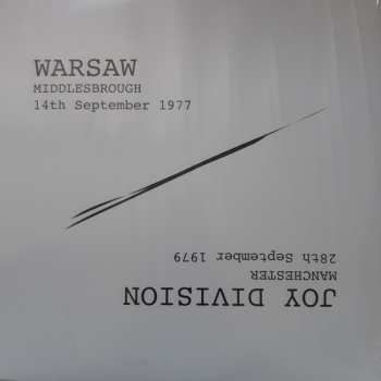 Album Joy Division: Warsaw Middlesbrough 14th September 1977 / Joy Division Manchester 28th September 1979