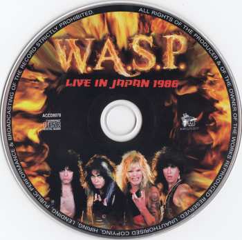 CD W.A.S.P.: Live In Japan 1986