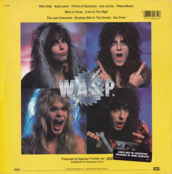LP W.A.S.P.: Last Command - Clear Vinyl