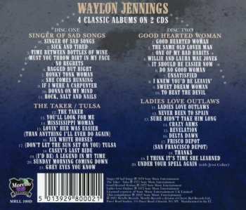 2CD Waylon Jennings: Singer Of Sad Songs + The Taker / Tulsa + Good Hearted Woman + Ladies Love Outlaws