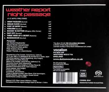 SACD Weather Report: Night Passage