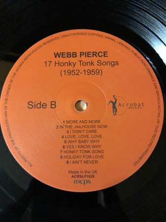 LP Webb Pierce: 17 Honky Tonk Songs 1952-1959